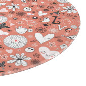 愛鳥パターン カッティングボード (角)