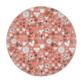 愛鳥パターン カッティングボード (正面)