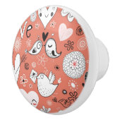 愛鳥パターン セラミックノブ (右)