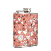 愛鳥パターン フラスク (右)