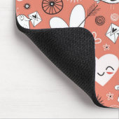 愛鳥パターン マウスパッド (コーナー)