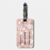 愛鳥パターン ラゲッジタグ (裏面縦)