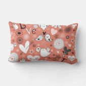 愛鳥パターン ランバークッション (裏面)