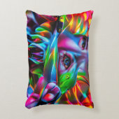 愛鳥恐怖症：鮮明な超現実美術 アクセントクッション (正面(垂直))