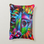 愛鳥恐怖症：鮮明な超現実美術 アクセントクッション (裏面(縦))
