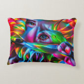 愛鳥恐怖症：鮮明な超現実美術 アクセントクッション (裏面)