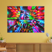 愛鳥恐怖症：鮮明な超現実美術 キャンバスプリント (インサイチュ (リビング))