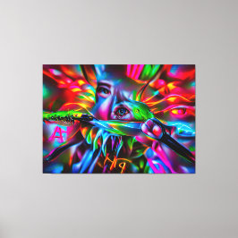 愛鳥恐怖症：鮮明な超現実美術 キャンバスプリント