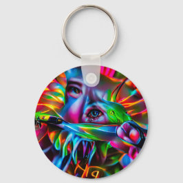 愛鳥恐怖症：鮮明な超現実美術 キーホルダー