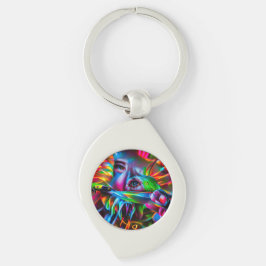 愛鳥恐怖症：鮮明な超現実美術 キーホルダー