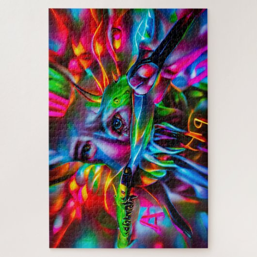 愛鳥恐怖症：鮮明な超現実美術 ジグソーパズル (縦)