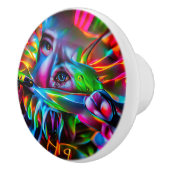 愛鳥恐怖症：鮮明な超現実美術 セラミックノブ (右)