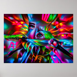 愛鳥恐怖症：鮮明な超現実美術 ポスター