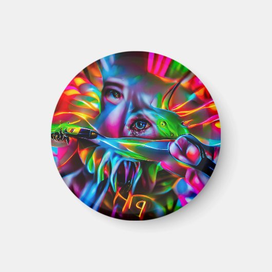 愛鳥恐怖症：鮮明な超現実美術 マグネット (正面)