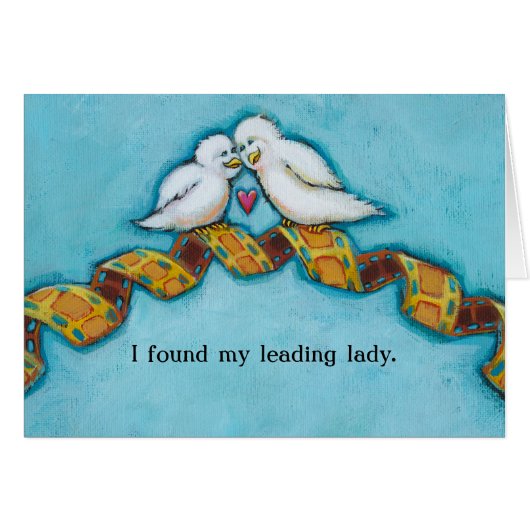 愛鳥映画恋人のフィルムのもみ革のロマンチックな絵画 (正面横)