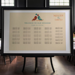 愛鳥結婚の座席表 ポスター