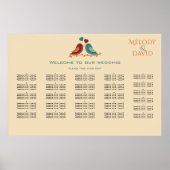 愛鳥結婚の座席表 ポスター (正面)