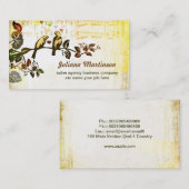 愛鳥音楽はヴィンテージの名刺に注意します 名刺 (正面/裏面)