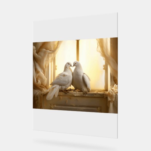 愛鳥 アクリルサイン (傾斜)