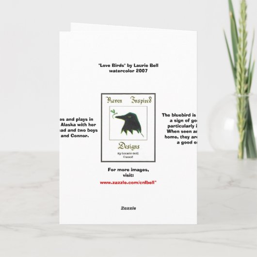 愛鳥 カード (裏面)