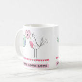 愛鳥 コーヒーマグカップ (正面左)