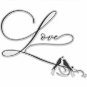 愛鳥 シール (正面)