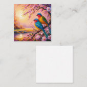 愛鳥 スクエア名刺 (正面/裏面)