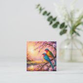 愛鳥 スクエア名刺 (スタンド正面)