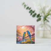 愛鳥 スクエア名刺 (スタンド正面)