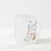 愛鳥 フロストグラスマグカップ (正面右)