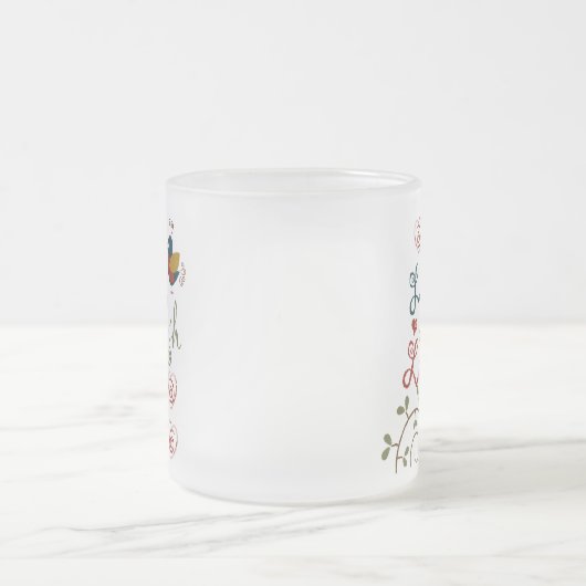 愛鳥 フロストグラスマグカップ (中央)