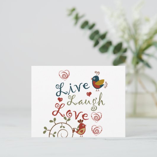 愛鳥 ポストカード (スタンド正面)