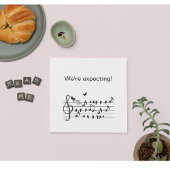 愛鳥，妊娠，カスタマイズ可能 スタンダードカクテルナプキン