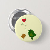 愛鳥 缶バッジ (正面&裏面)