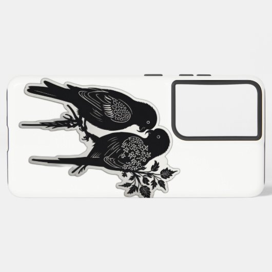 愛鳥 SAMSUNG GALAXYケース (左側面)