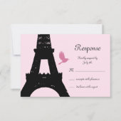 愛鳥RSVP (ピンク) 出欠カード (正面)