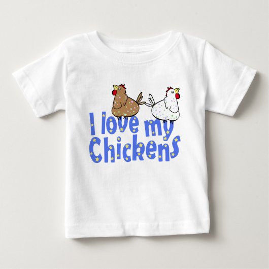 愛鶏のベビーのワイシャツ ベビーTシャツ (正面)