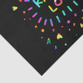 愛黒のカラフルな虹の絵画を放射して下さい 薄葉紙 (詳細)