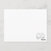 愛1コリント13ハートピンクゼブラ ポストカード (裏面)