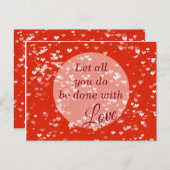 愛1コリント13 ポストカード (正面/裏面)