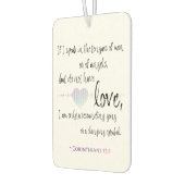 愛1コリント13:1 カーエアーフレッシュナー (左)