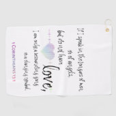 愛1コリント13:1 ゴルフタオル (横)