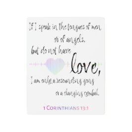 愛1コリント13:1 メタルプリント