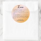 愛1コリント13-4 ラウンドシール (バッグ)