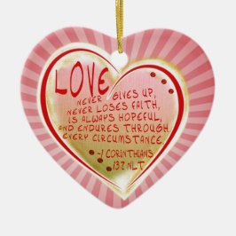 愛1コリント13:7 JCBの試練 セラミックオーナメント