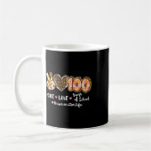 愛100日の学校ヒョウのバスモニター人生 コーヒーマグカップ (左)