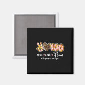 愛100日の学校ヒョウのバスモニター人生 マグネット (正面/裏面)