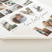 愛16写真ギフトモダンミニマルフパーソナライズされたァイル シェルパブランケット (3/4)