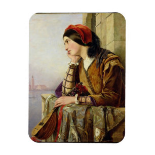 愛1856年の女性 マグネット