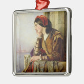 愛1856年の女性 メタルオーナメント (左)